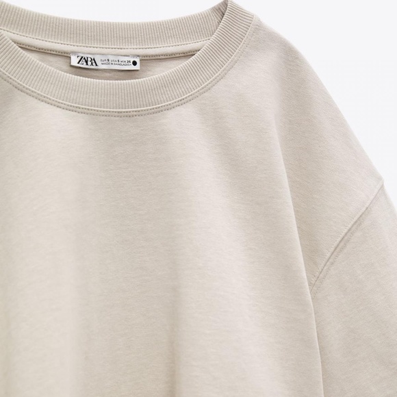 NWT, Zara Set, Cotton Top and Cotton Tied Pants, Sand/Beige, Small - Picture 4 of 10